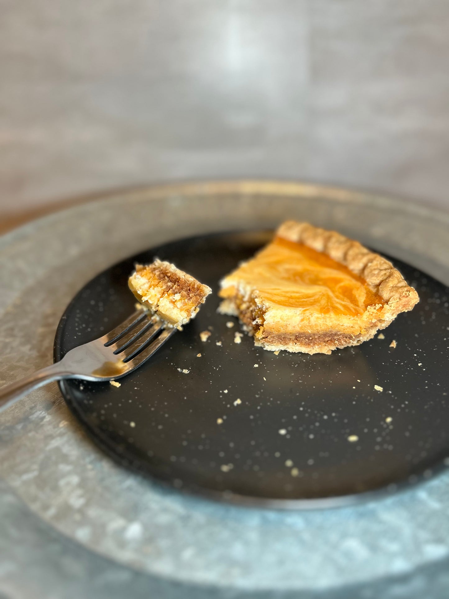 Sweet Potato Pie with cheesecake swirls