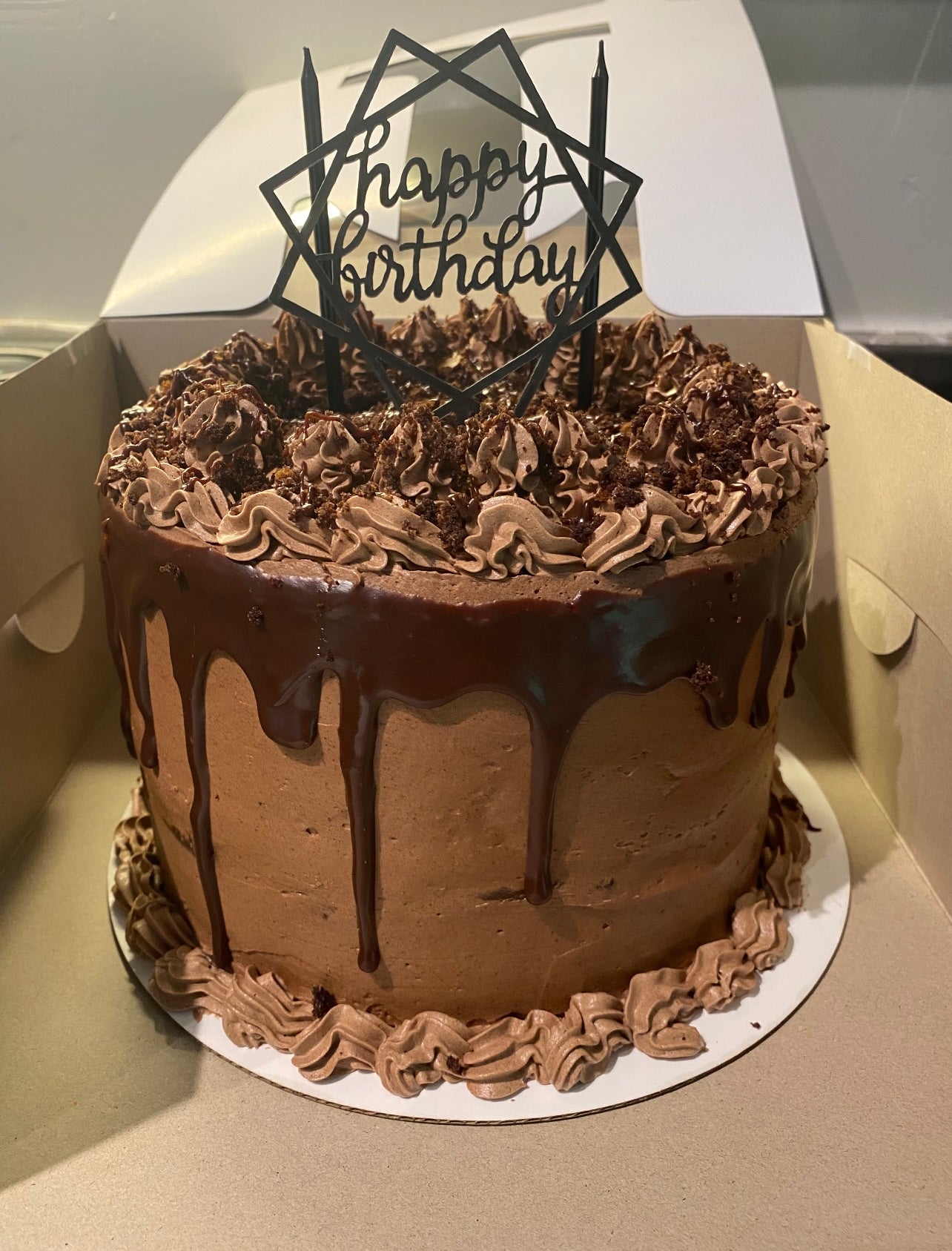 Triple Chocolate Fudge Cake