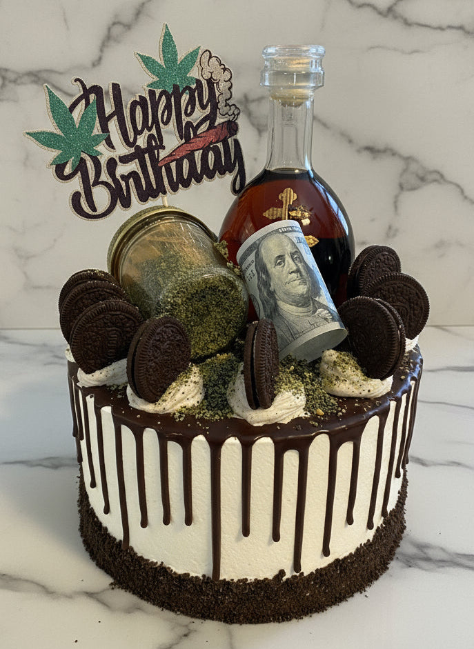 Money & Munchies” Oreo Drip Cake