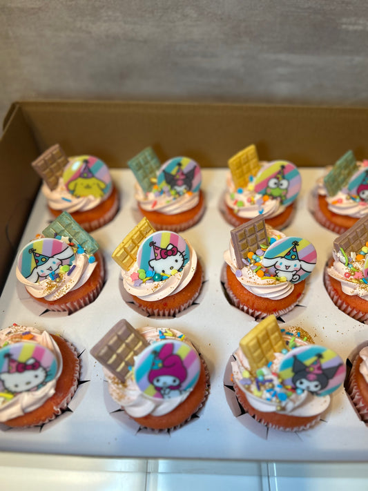 Hello kitty cupcakes