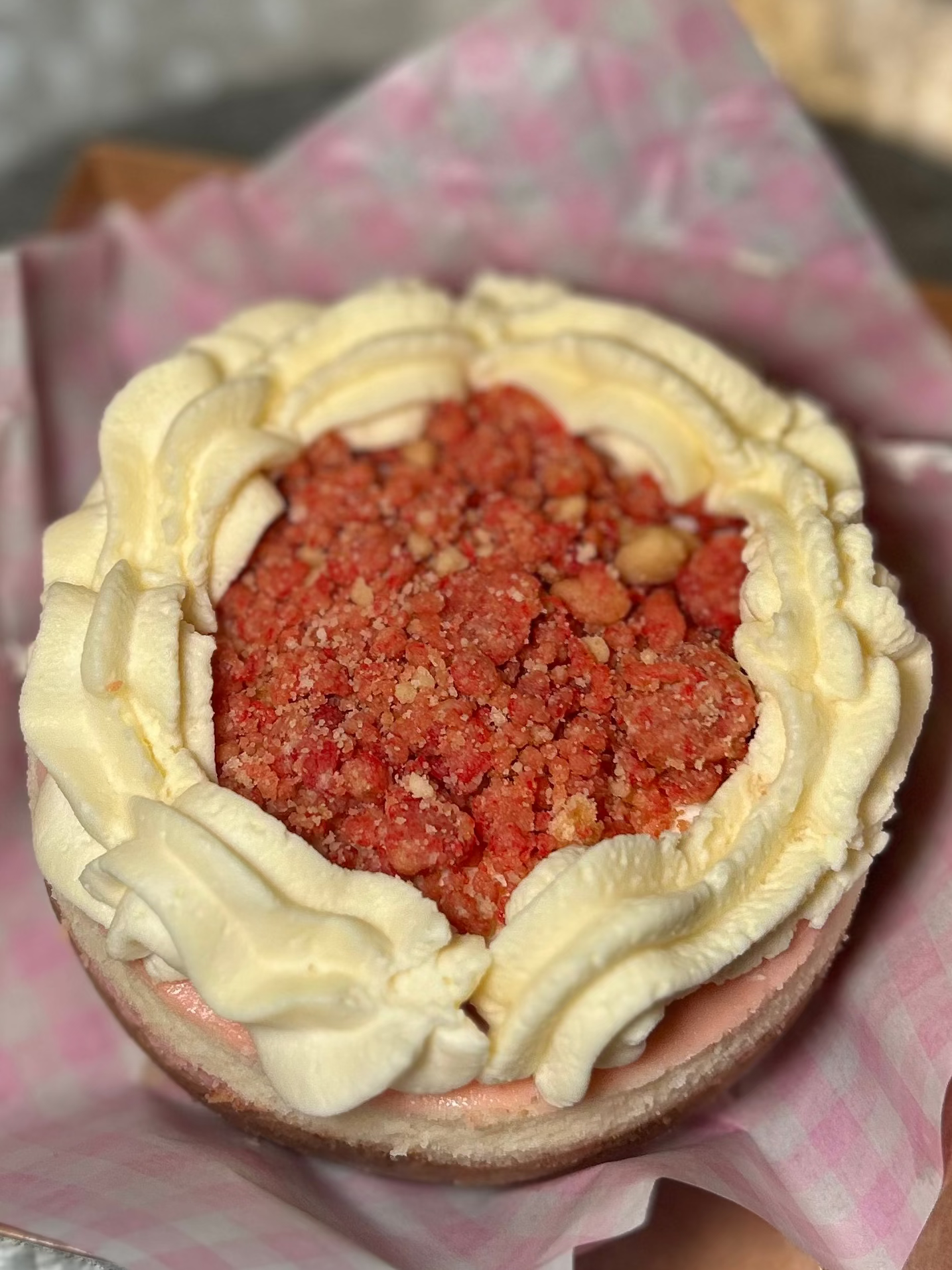 Strawberry Crunch Cheesecake