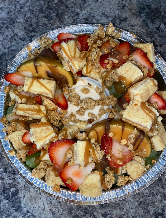 🍓🍰 Churro Cheesecake Fruit Bowl