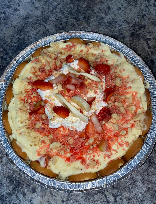 🍓🍌 Strawberry Crunch Banana Pudding