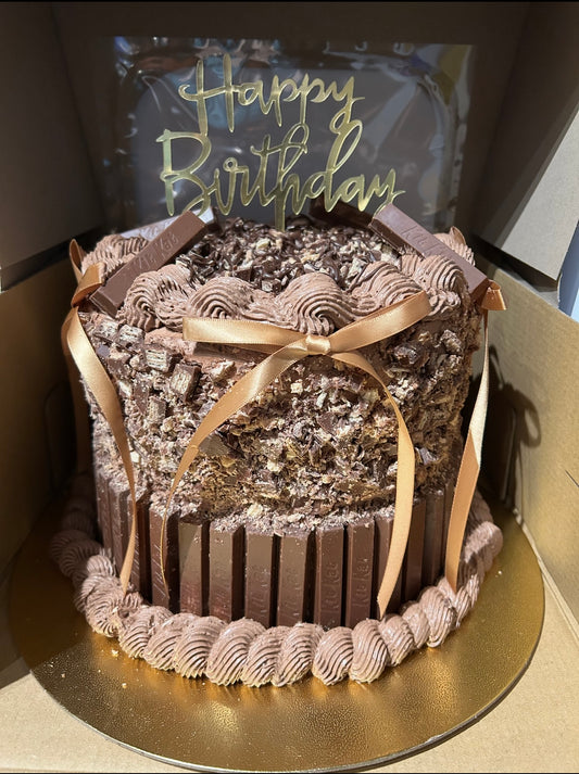 Double Chocolate KitKat Cake